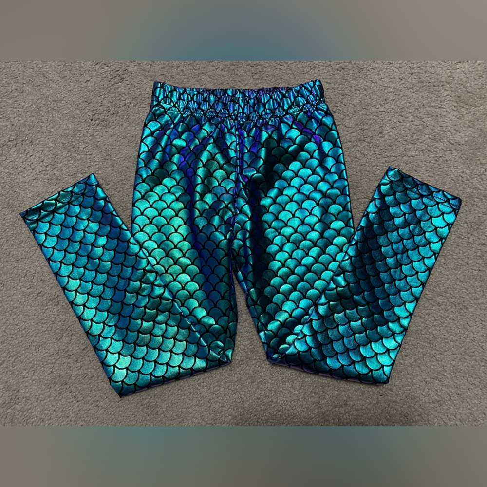 Kids Mermaid Scale Leggings